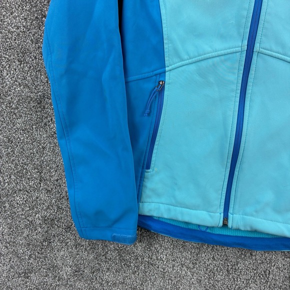 The North Face Apex Jacket Women's Small Blue Soft Shell Full Zip Windbreaker - Picture 3 of 6